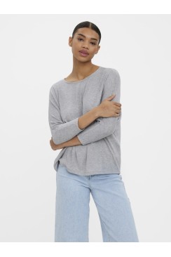 Bluza Dama Vero Moda Vmanepaya 3/4 Jrs Light Grey Melange
